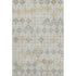 5' X 8' Ivory Gold And Gray Geometric Washable Area Rug With UV Protection