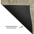 9' X 12' Copper And Beige Damask Washable Area Rug With UV Protection