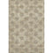 5' X 8' Gold And Taupe Damask Washable Area Rug With UV Protection
