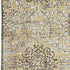 5' X 8' Gold And Taupe Damask Washable Area Rug With UV Protection