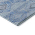 5' X 8' Blue And Gray Geometric Washable Area Rug With UV Protection
