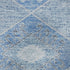 5' X 8' Blue And Gray Geometric Washable Area Rug With UV Protection
