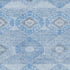 5' X 8' Blue And Gray Geometric Washable Area Rug With UV Protection