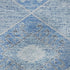 8' X 10' Blue And Gray Geometric Washable Area Rug With UV Protection