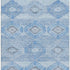8' X 10' Blue And Gray Geometric Washable Area Rug With UV Protection