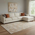 8' X 10' Copper And Gray Geometric Washable Area Rug With UV Protection