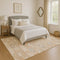 9' X 12' Copper And Gray Geometric Washable Area Rug With UV Protection