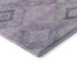 9' X 12' Lavender And Gray Geometric Washable Area Rug With UV Protection