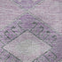 9' X 12' Lavender And Gray Geometric Washable Area Rug With UV Protection