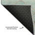 8' X 10' Teal And Beige Geometric Washable Area Rug With UV Protection