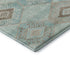 8' X 10' Teal And Beige Geometric Washable Area Rug With UV Protection