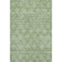 8' X 10' Green And Gray Geometric Washable Area Rug With UV Protection