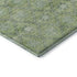 8' X 10' Green And Gray Geometric Washable Area Rug With UV Protection