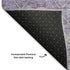 8' Purple And Ivory Geometric Washable Round Rug With UV Protection