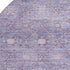 8' Purple And Ivory Geometric Washable Round Rug With UV Protection