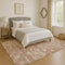 8' X 10' Terra Cotta And Beige Geometric Washable Area Rug With UV Protection