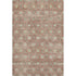 8' X 10' Terra Cotta And Beige Geometric Washable Area Rug With UV Protection