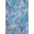 5' X 8' Blue Gray And Ivory Floral Washable Area Rug With UV Protection