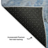5' X 8' Blue Gray And Ivory Floral Washable Area Rug With UV Protection