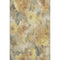 5' X 8' Gold Gray And Beige Floral Washable Area Rug With UV Protection