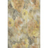 8' X 10' Gold Gray And Beige Floral Washable Area Rug With UV Protection