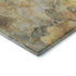 8' X 10' Gold Gray And Beige Floral Washable Area Rug With UV Protection