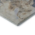 8' X 10' Denim Blue And Beige Abstract Washable Area Rug With UV Protection
