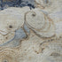8' X 10' Denim Blue And Beige Abstract Washable Area Rug With UV Protection