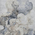 8' X 10' Gray And Blue Abstract Washable Area Rug With UV Protection