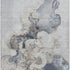 8' X 10' Gray And Blue Abstract Washable Area Rug With UV Protection