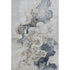 9' X 12' Gray And Blue Abstract Washable Area Rug With UV Protection