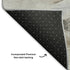 9' X 12' Gray And Blue Abstract Washable Area Rug With UV Protection
