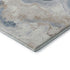 5' X 8' Beige Blue And Ivory Abstract Washable Area Rug With UV Protection