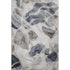 5' X 8' Beige Blue And Ivory Abstract Washable Area Rug With UV Protection