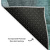 9' X 12' Teal Green And Ivory Floral Washable Area Rug With UV Protection