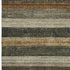 5' X 8' Khaki Gray And Beige Striped Washable Area Rug With UV Protection