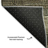 9' X 12' Khaki Gray And Beige Striped Washable Area Rug With UV Protection