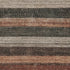 5' X 8' Rust Gray And Beige Striped Washable Area Rug With UV Protection