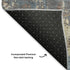 8' X 10' Beige And Blue Abstract Washable Area Rug With UV Protection