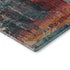 8' X 10' Teal Orange And Pink Abstract Washable Area Rug With UV Protection
