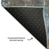 5' X 8' Taupe Blue And Ivory Abstract Washable Area Rug With UV Protection