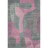 5' X 8' Blush And Sage Abstract Washable Area Rug With UV Protection