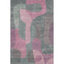 9' X 12' Blush And Sage Abstract Washable Area Rug With UV Protection
