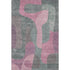 9' X 12' Blush And Sage Abstract Washable Area Rug With UV Protection