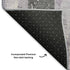 5' X 8' Lavender And Gray Striped Washable Area Rug With UV Protection
