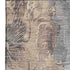 5' X 8' Gray And Beige Floral Washable Area Rug With UV Protection