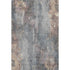 5' X 8' Gray And Beige Floral Washable Area Rug With UV Protection