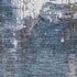5' X 8' Brown And Blue Abstract Washable Area Rug With UV Protection
