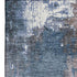 8' X 10' Brown And Blue Abstract Washable Area Rug With UV Protection