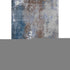 8' X 10' Coffee And Blue Abstract Washable Area Rug With UV Protection